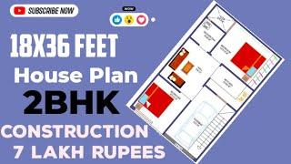 18x36 feet House Plan l 2bhk l Infinity House Design