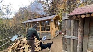 A simple and happy life of a mountain man surrounded by animals, cooking Norwegian food.