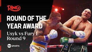 Oleksandr Usyk vs Tyson Fury 1 (Round 9) wins The Ring Round of the Year award  | The Ring Awards 