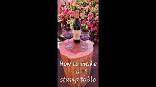 Transform a TREE STUMP into a STUNNING TABLE for Under $10!