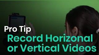 Record Vertical or Horizontal Videos with BIGVU Teleprompter App