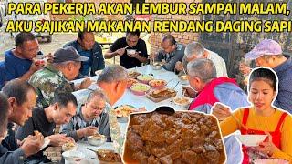 PARA TUKANG LEMBUR SELESAIKAN PONDASI RUMAH, AKU MASAKIN RENDANG SAPI, BAGAIMANA TANGGAPAN MEREKA?