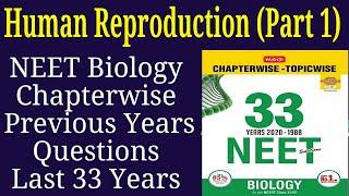 Human reproduction class 12 neet previous years questions last 33 years Part 1