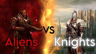 Knights vs Aliens (ai)| who would win?|Cinemai