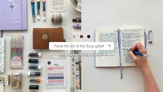 My no buy year (so far) ️ why I started, how it's going, and what I've learned