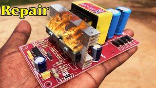 12volt to 24-0-24  converter board problem with solve repair and Mosfet Repairing using in Amplifier