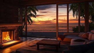 Chillout At Luxury Beachside Villa | Relaxing Waves and Nature Sound for Stress Relief & Relaxation