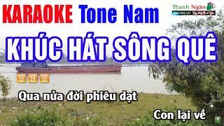 Khúc Hát Sông Quê Karaoke Tone Nam 2024 | Nhạc Sống Thanh Ngân