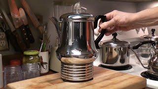 FARBERWARE Percolator Robot from 1950 First Use - Part Two