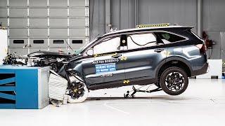 2025 Kia Sorento updated moderate overlap IIHS crash test