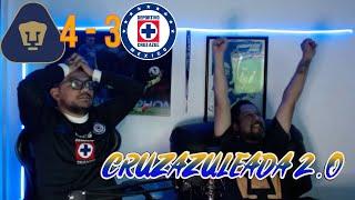 LA VOLVIERON A CRUZAZULEAR | PUMAS 4-3 CRUZ AZUL J17 | REACCIONES