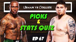 UFC Picks & Stats Quiz: Mohammed Usman vs Jake Collier | Fight Breakdown | Trivia EP 67