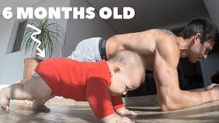 Father And Baby Work Out Together | Fit Dad Compilation (Part One)