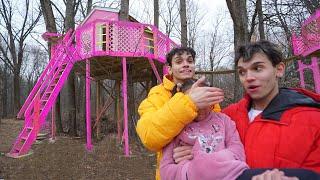 Surprising Our Little Sister With A Tiny House!