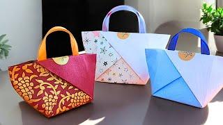 Origami Paper Bag for Gift Wrapping * Simple & Easy Paper Craft Ideas * I. Sasaki