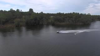 Phantom footage of dad skiing on the bayou