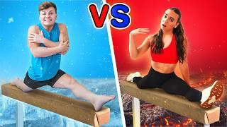 HOT vs COLD Gymnastics Challenge!