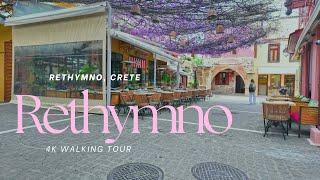  4K Walking Tour in Rethymno, Crete | Stunning Old Town & Beach Walk ️