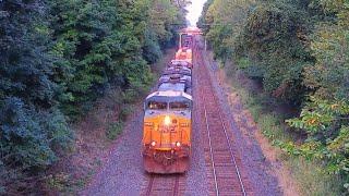 CSX Q630 passes CP 163 with overhead view, very friendly crew, and Awesome K5HL!!!