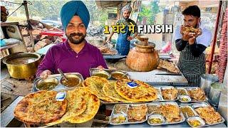 50/- PRO अमृतसरी Street Food India  Unlimited DESI GHEE Kulcha Nashta