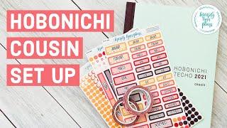 SIMPLE Hobonichi Cousin Avec July 2021 Set Up || Sunset Colorway || Mandy Lynn Plans