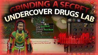 Grinding a SECRET undercover DRUGS LAB + Giveaway [MythicalPS RSPS]