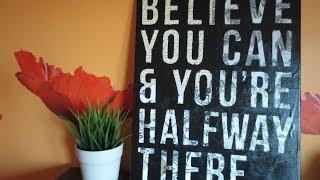 DIY: Easy Canvas Art - Custom Quote on Canvas (Room Decor)