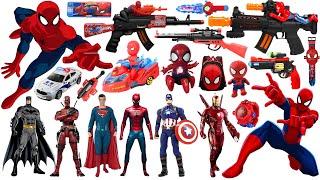 Spider-man Pop Toy series Unbox, Marvel Hero toy set, Spider-Man action doll, Marvel Pop toy gun