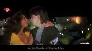 Aye Mere Hum Safar || BAAZIGAR || Shahrukh Khan,Silpha Shetty&Kajol || Full Video Song With Lirik