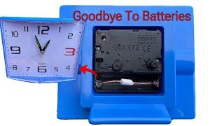 Running Any Wall Clock Without Batteries at All, New