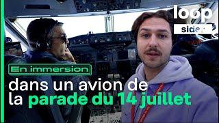 Dans l'avion de tête du défilé aérien du 14-Juillet