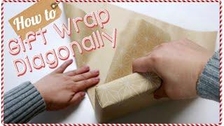 Gift Wrapping Japanese Style | How to Gift Wrap Diagonally | #CraftyMagicDecember