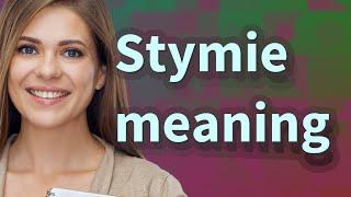 Stymie | meaning of Stymie