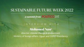 Interview with Mohamed Nasr, Ministry of foreign affairs, Egypt & COP27 Presidency I SFW