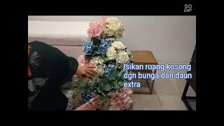 Cara gubah bunga FZ Mini Pelamin DIY style