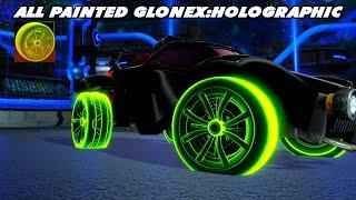 All *NEW* Painted Glonex: Holographic Wheels - Rocket League Show