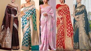 Trending & Beautiful Banarasi Saree Collection 2025 | Brocade Saree Design Ideas | Banarasi Sari