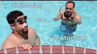 Swimming on a Full Stomach