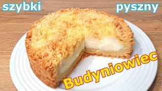 Ekspresowe kruche ciasto z budyniem do kawy pyszny i szybki budyniowiec z kilku prostych produktów