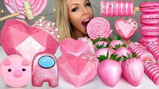 ASMR SMASH HEART, RASPBERRY COOKIES, AMONG US CAKESICLES, CANDY MUKBANG 먹방