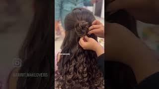 Trending open hairdo  For more updates kindly follow on instagram @amrit.makeovers