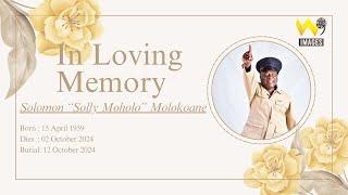 Funeral Service of  Solomon "Solly Moholo" Molokoane