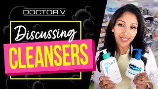 Doctor V - Discussing Cleansers For Skin Of Colour | Brown Or Black Skin | #shorts