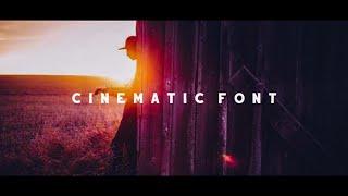 Best Cinematic Fonts 2021 | Mission Production