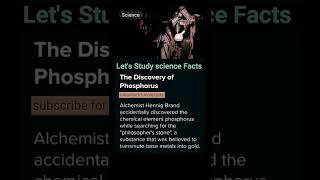 #sciencefact #discovery of #phosphorus