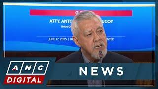 FULL: Impeachment prosecution panel spokesperson Antonio Bucoy holds press conference | ANC