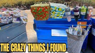 DUMPSTER DIVING - THE CRAZY THINGS  I FOUND IN THIS DUMPSTERS - HERE IS WHAT I SCORED!!