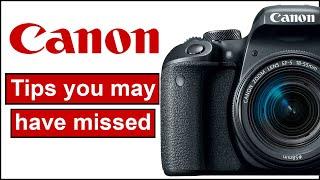 CANON TIPS THAT YOU MAY HAVE MISSED - Be a better photographer with Photo Genius.