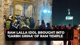 Ram Lalla idol brought inside temple's sanctum sanctorum, likely to be installed on January 18