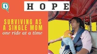 Single Mom Chanchal Sharma Drives an E-Rickshaw With Her Son Strapped To Her Chest | The Quint